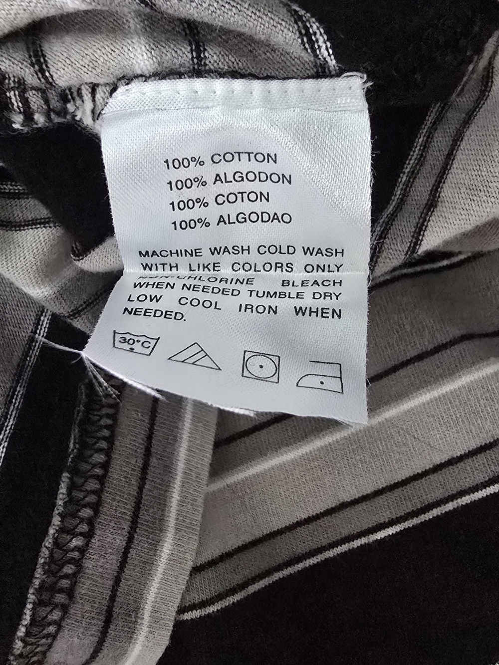 Vans Black and Gray Striped Polo Shirt - Picture 5 of 5